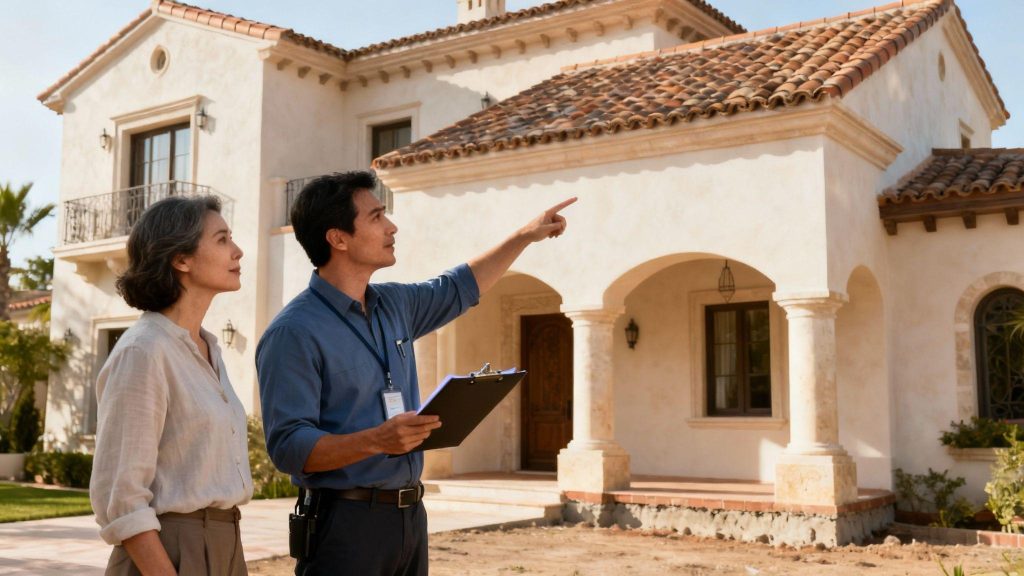 بررسی فنی ساختمان توسط مهندس در یونان