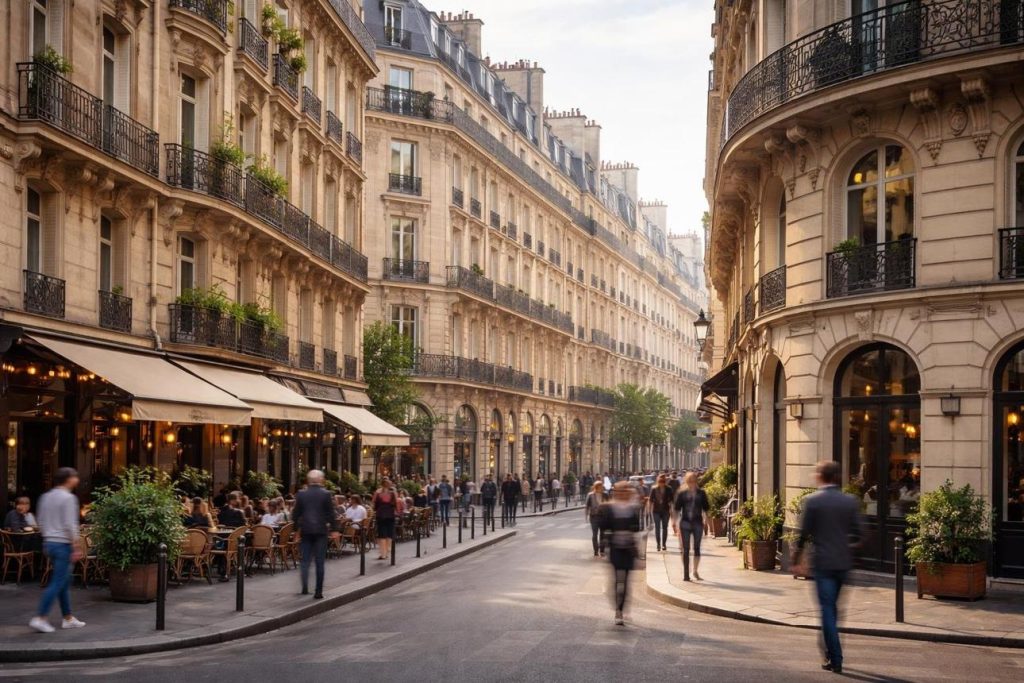 خیابان پاریس و زندگی روزمره در زمان تمدید اقامت فرانسه