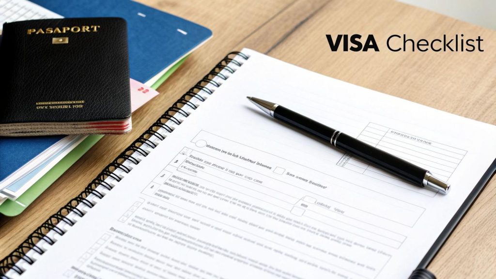 مدارک لازم برای درخواست تغییر وضعیت اقامت Visitor فرانسه